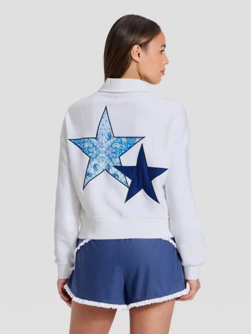 Women's Americana 1/2 Zip Sweatshirt - JoyLab White L